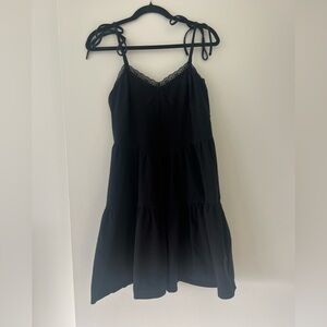 American Eagle Outfitters Black Babydoll Dress